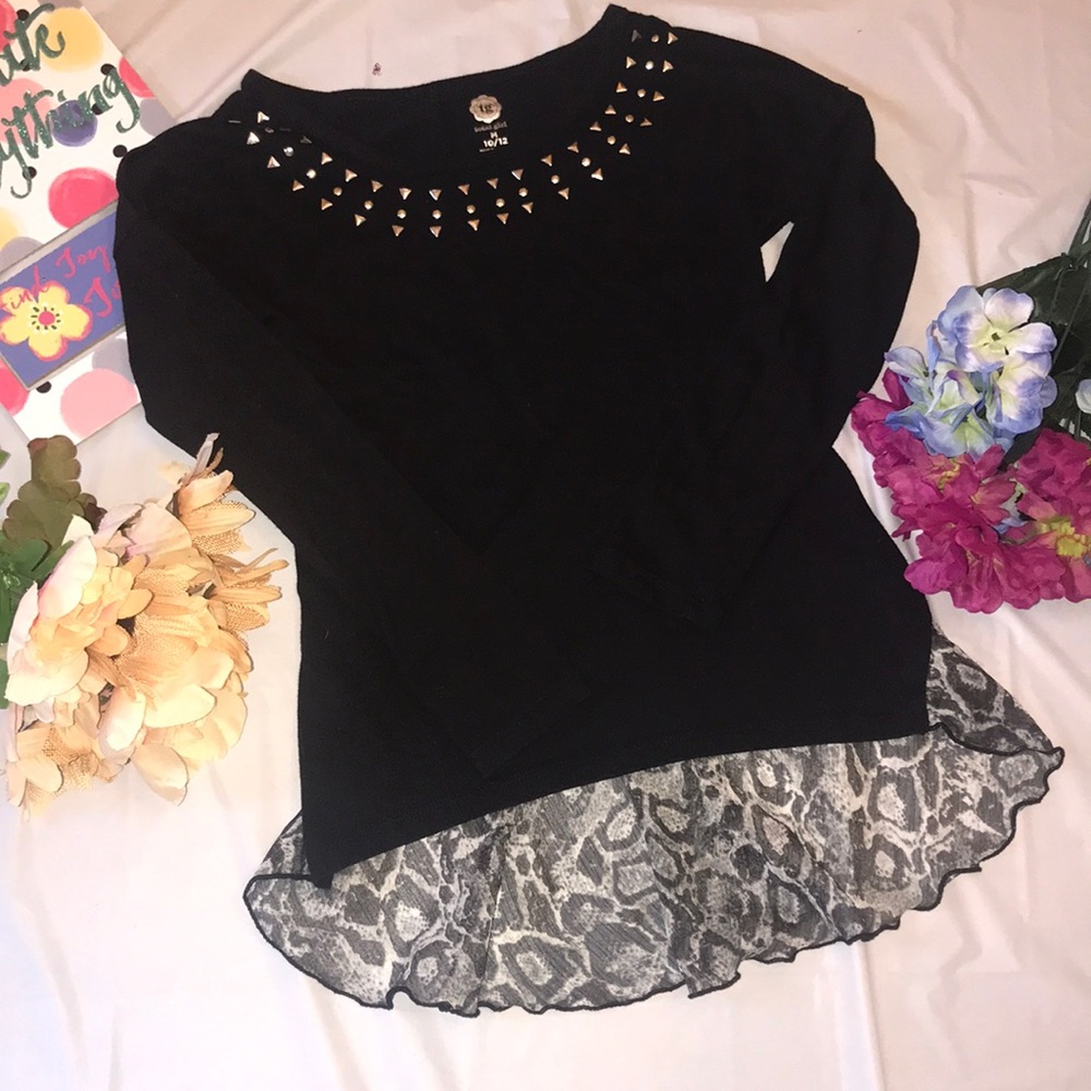 🖤Cute Edgy Girls Black Top🖤